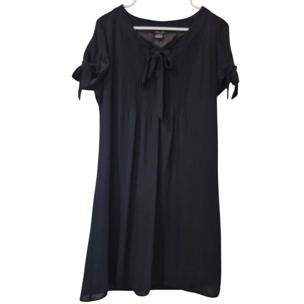 Spense Women's Black Polyester Georgette Lined Dress EUC